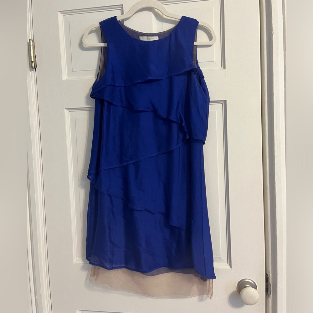 BCBG MaxAzria Runway blue cocktail dress